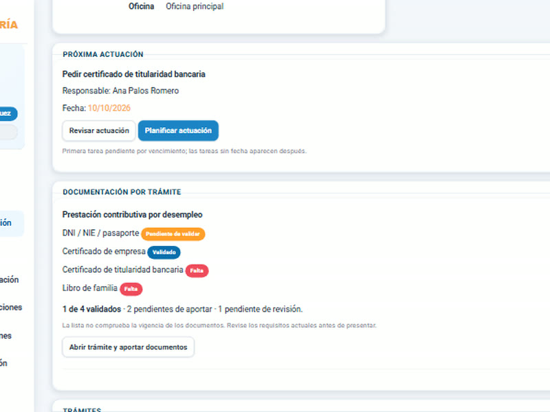 La documentación, en su sitio